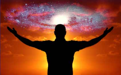 How to attain siddhi - picture of woman in the process of turning invisible
